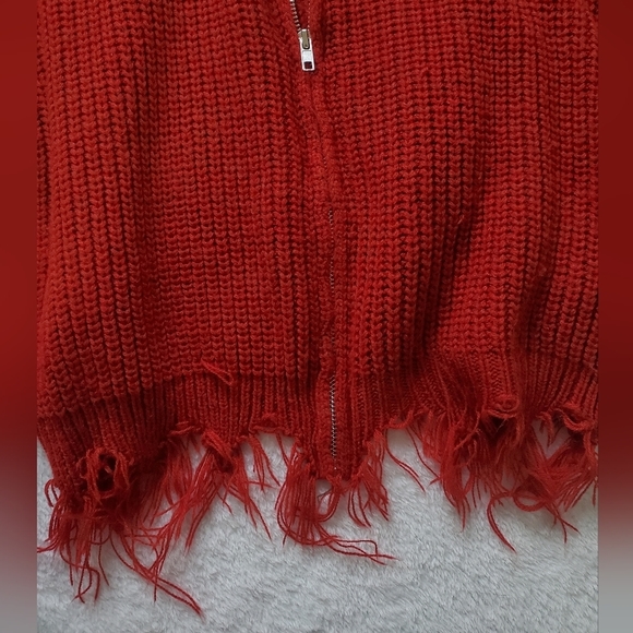 Knit Zip Up Hoodie - Picture 5 of 7